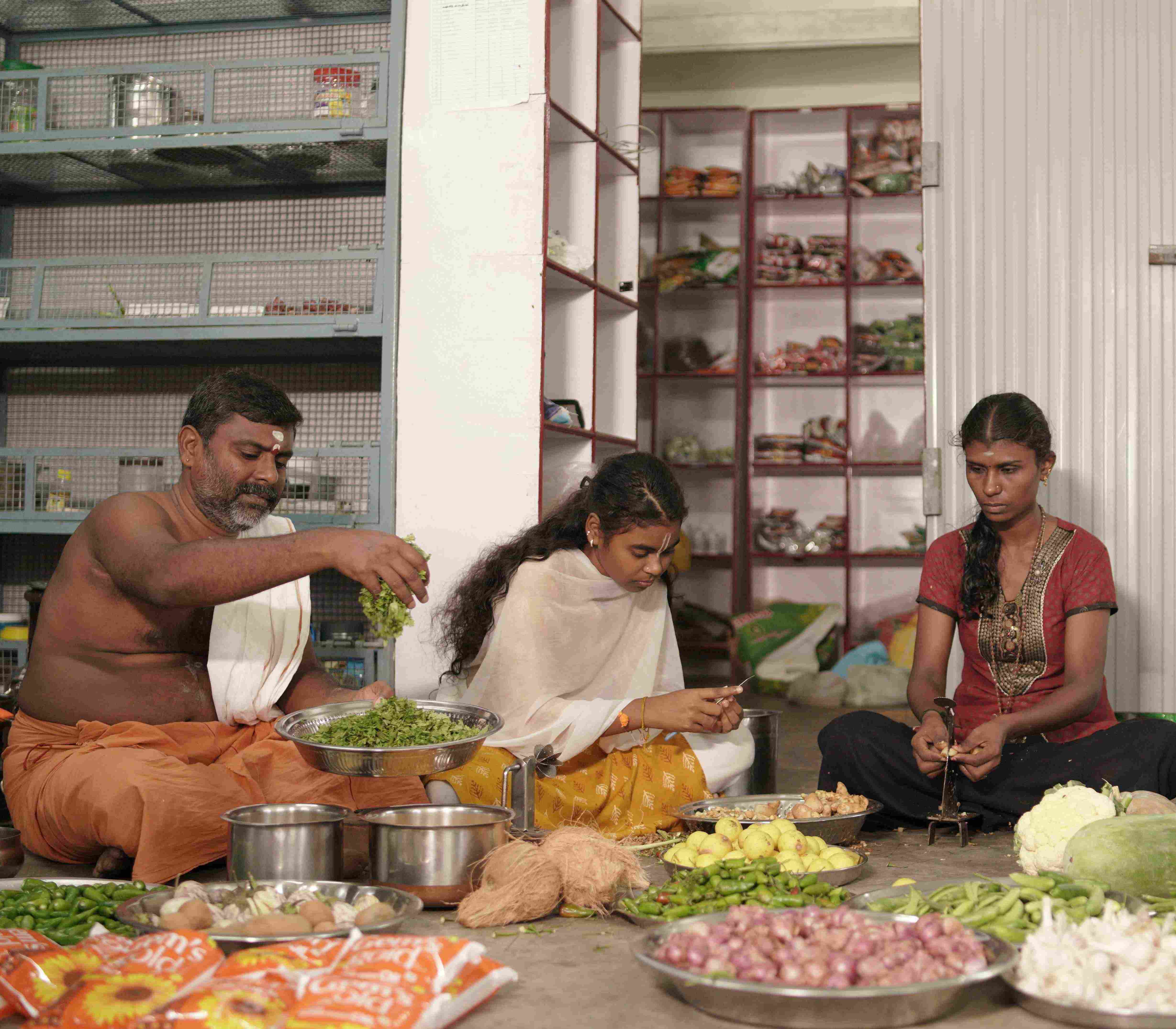 Preparing food